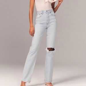 Abercrombie & Fitch Light Blue Straight Leg Jeans